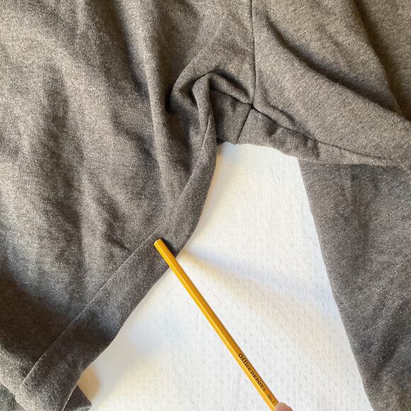 Woman Within Women Pants 3X Gray Sweatpants Fleece Button Pockets 22" Inseam - Picture 9 of 11